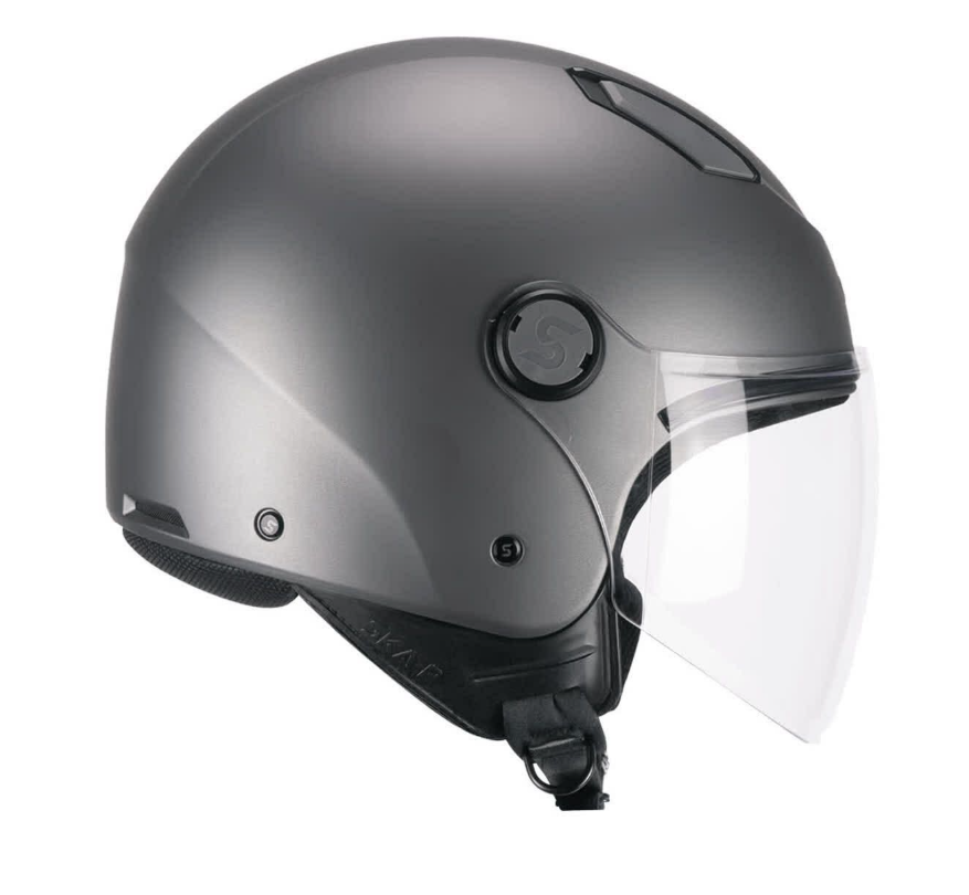 Casco demi jet ska-p 1lha luke mono antracite satinato lucido taglia xl
