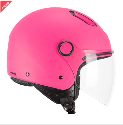 Casco luke mono rosa fluo opaco taglia s