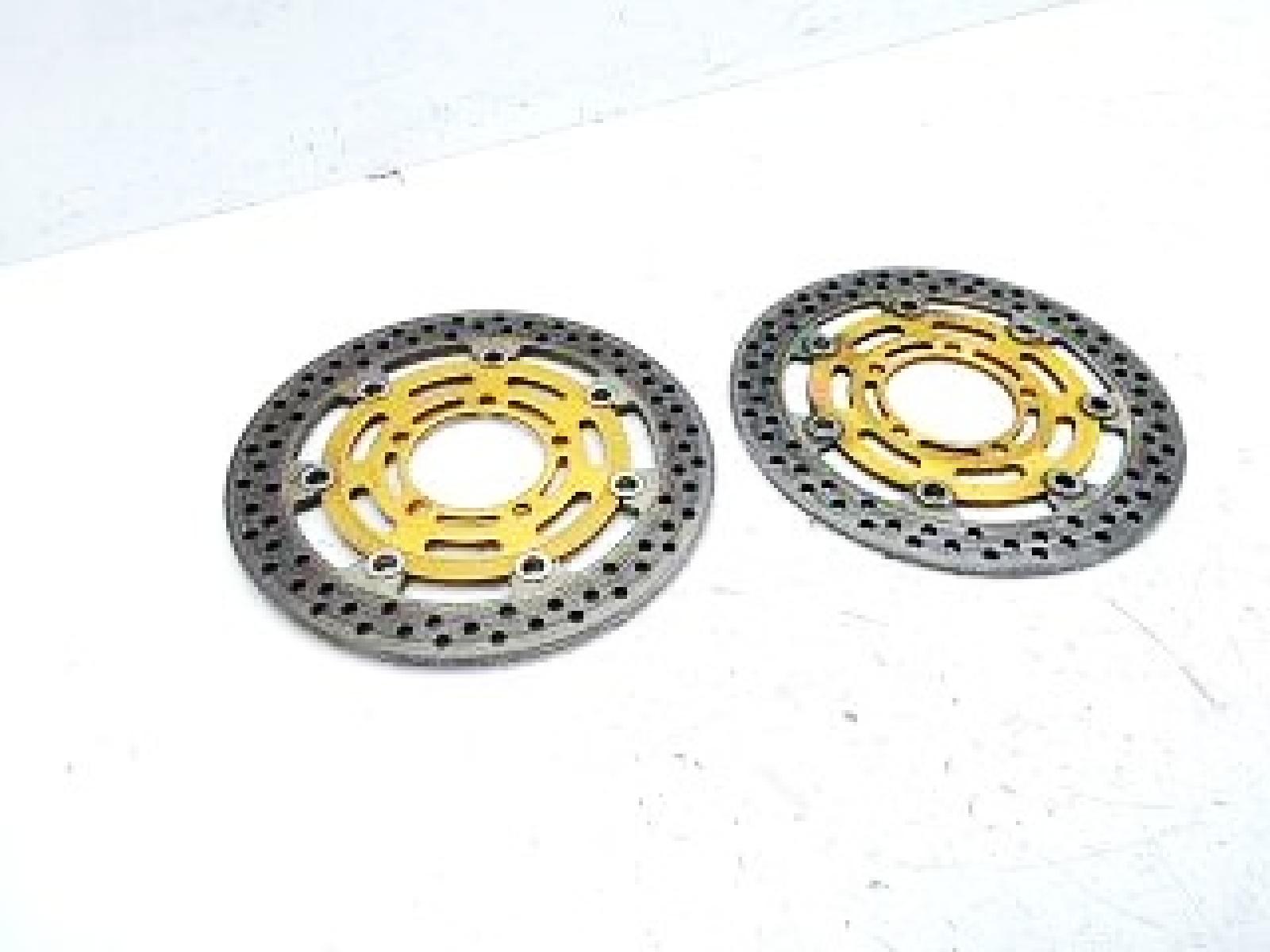 Kawasaki zx6rr ninja 600 coppia dischi freno anteriore all' 85 % 2003 2003 zx600kka