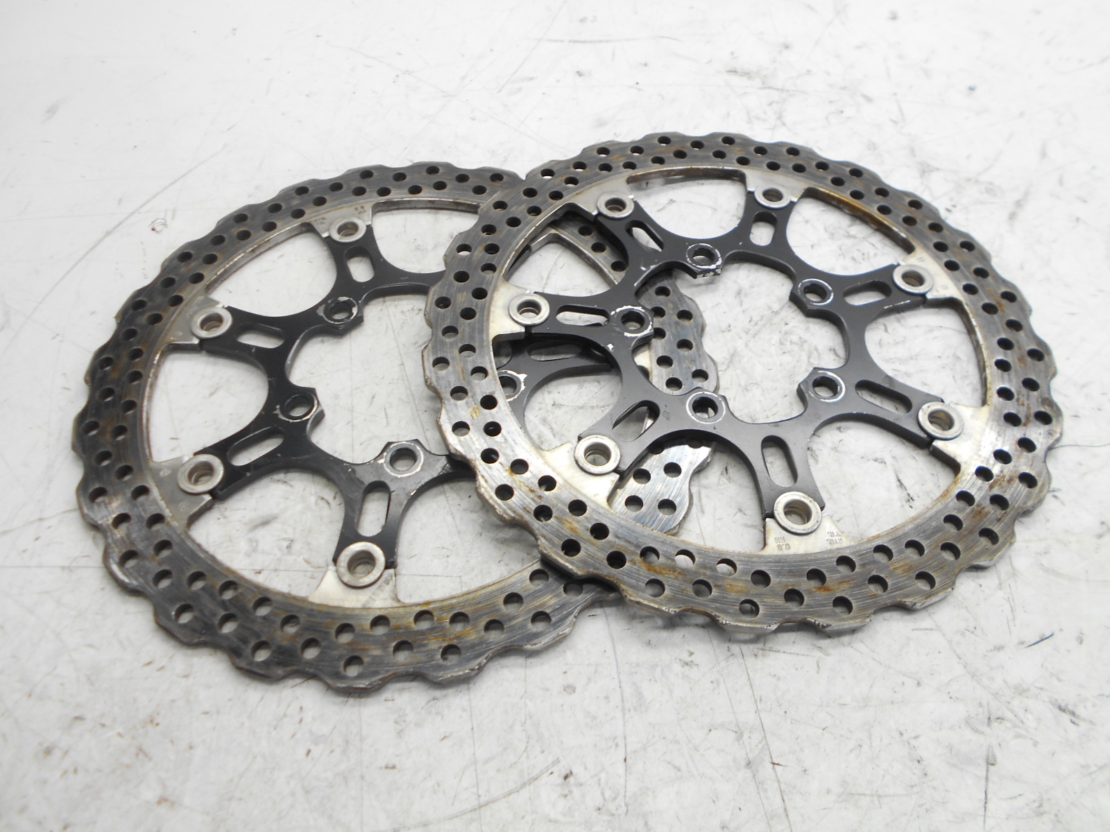Kawasaki zx-10r d6f d7f 1000 coppia dischi freno anteriori 2006 2007 zxt00dda