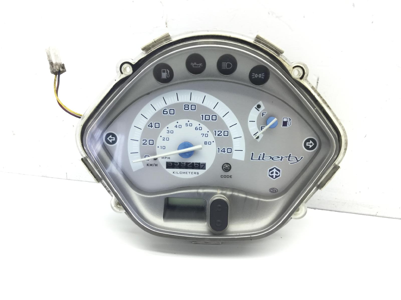 Piaggio liberty 125 strumentazione contachilometri con difetto calore 2006 2007 m38100