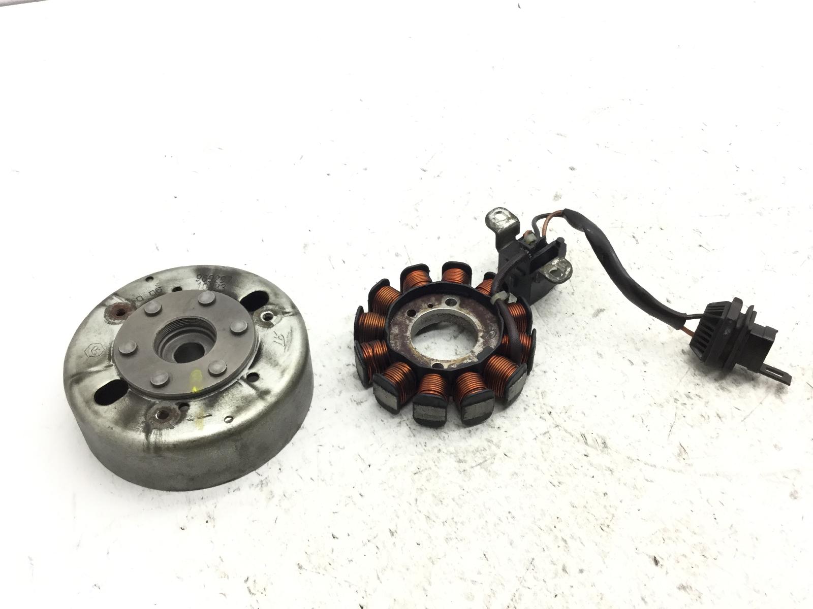 Aprilia scarabeo 4t 50 volano e statore generatore campo magnetico 2002 2006 tg000