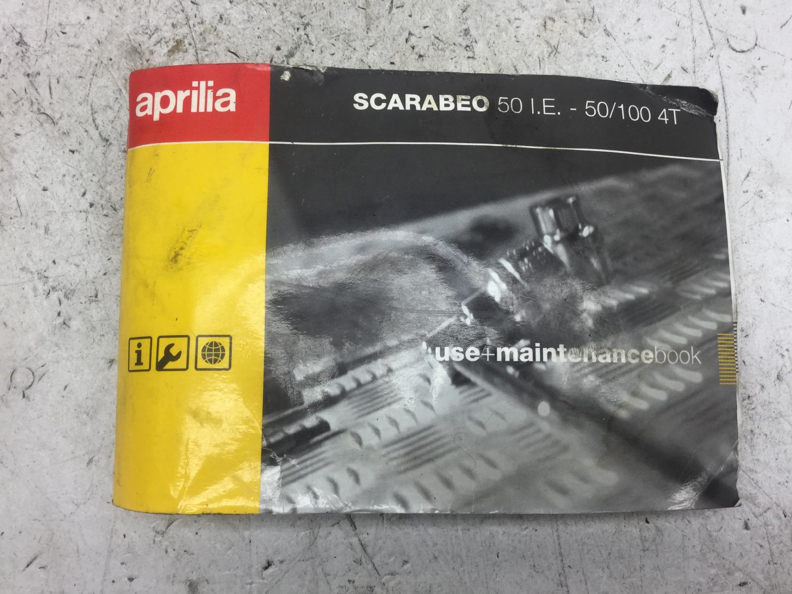 Aprilia scarabeo 4t 50 libro uso e manutenzione 2002 2006 tg000