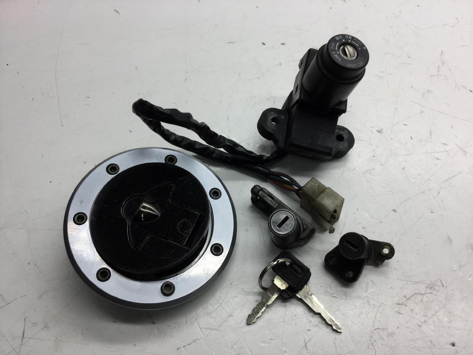 Kawasaki gpz s 500 blocchetto chiavi accensione + tappo benzina e serrature 1988 1991 ex500a00