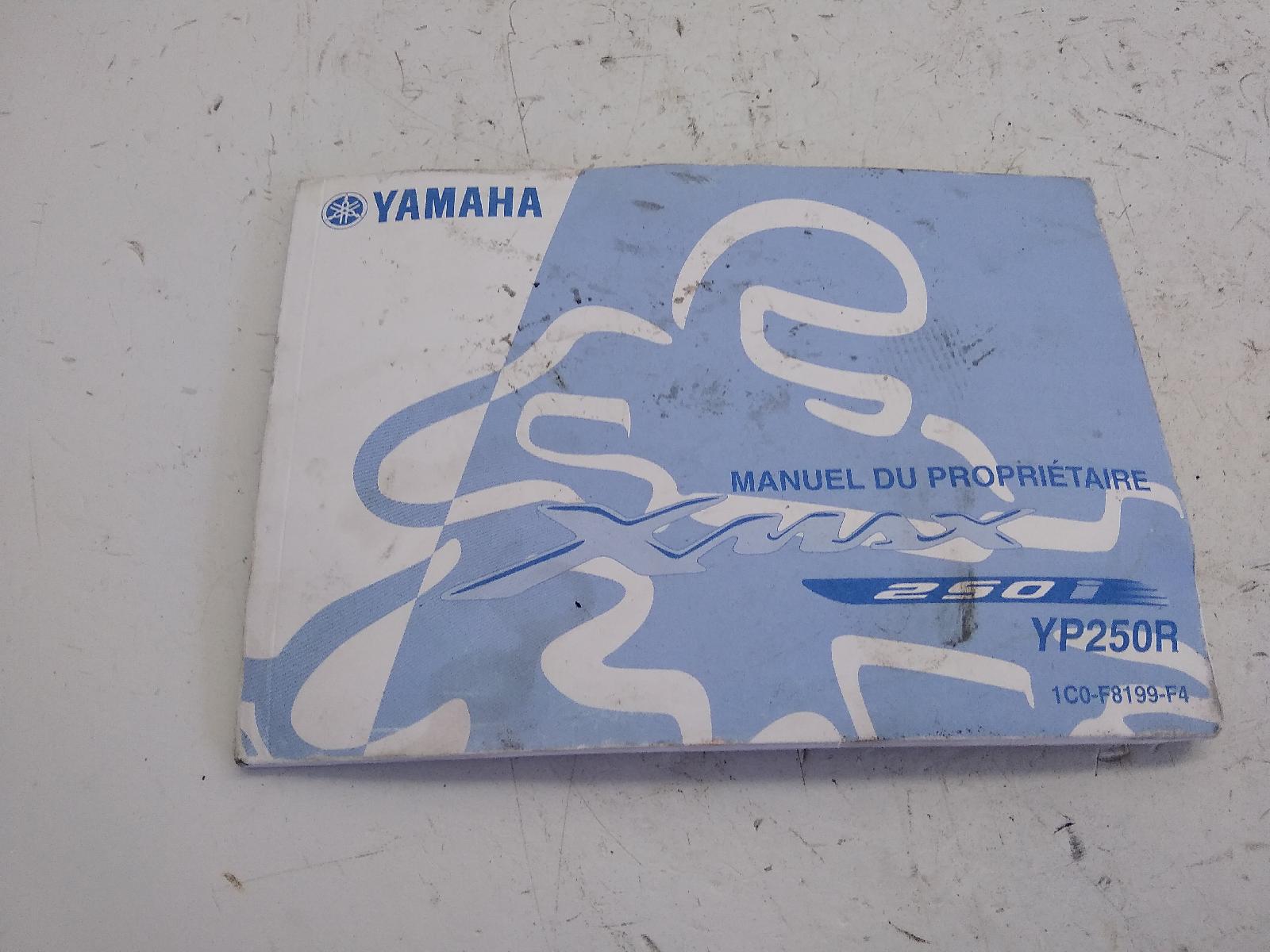 Yamaha x-max 250 manuale uso e manutenzione in francese 2007 2009 sg162