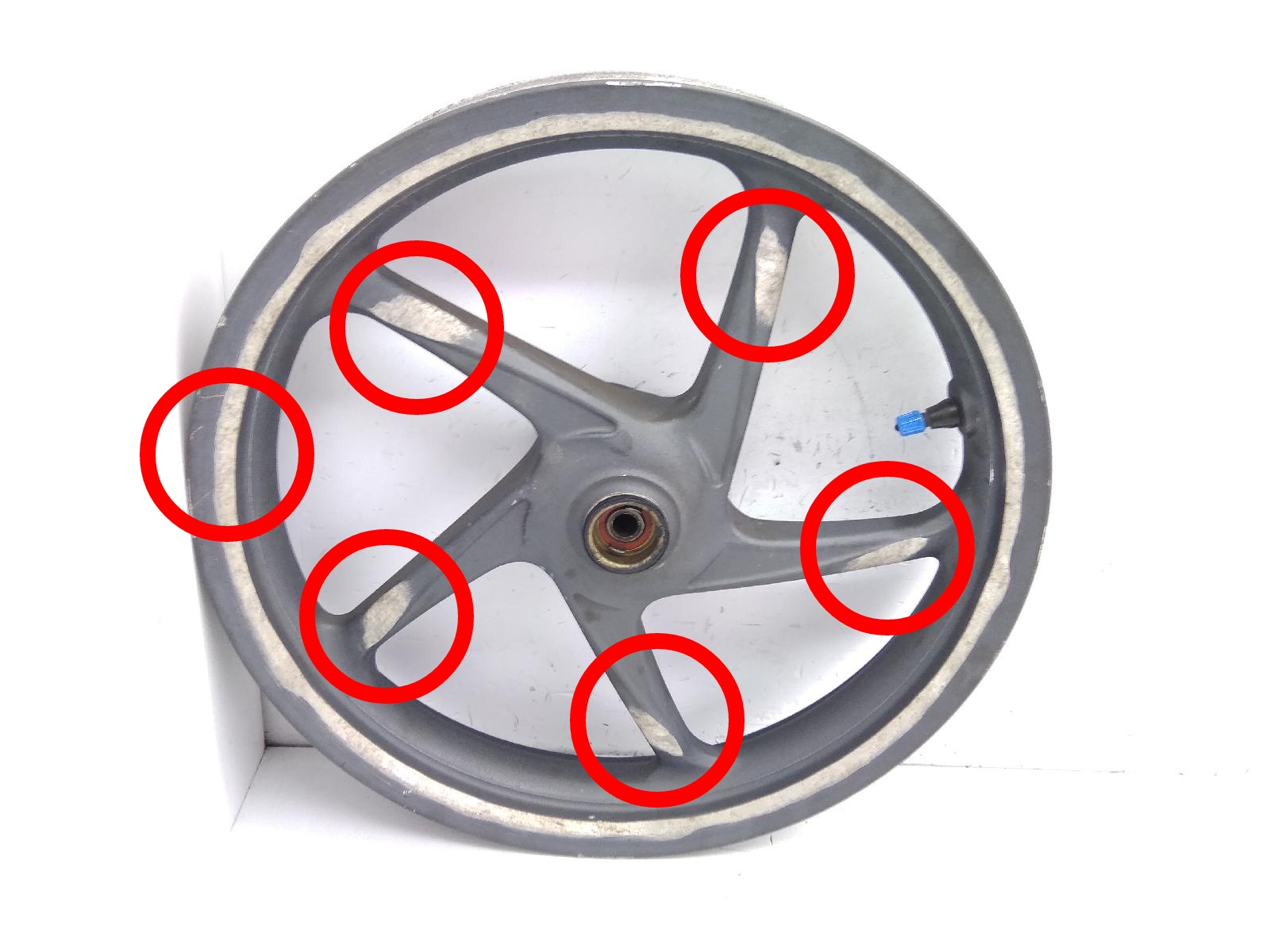 Honda vision 4t 50 cerchio ruota anteriore 14 x 1.85 - usure 2012 2012 af72a