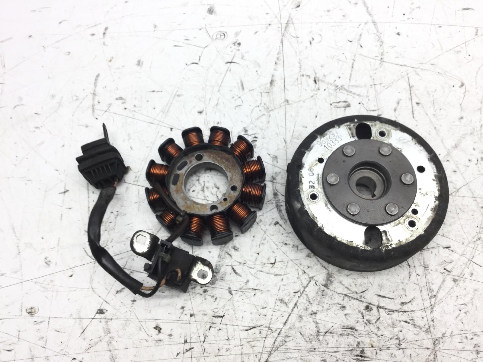Piaggio fly 4t 100 statore campo magnetico e volano 2007 2007 m53100