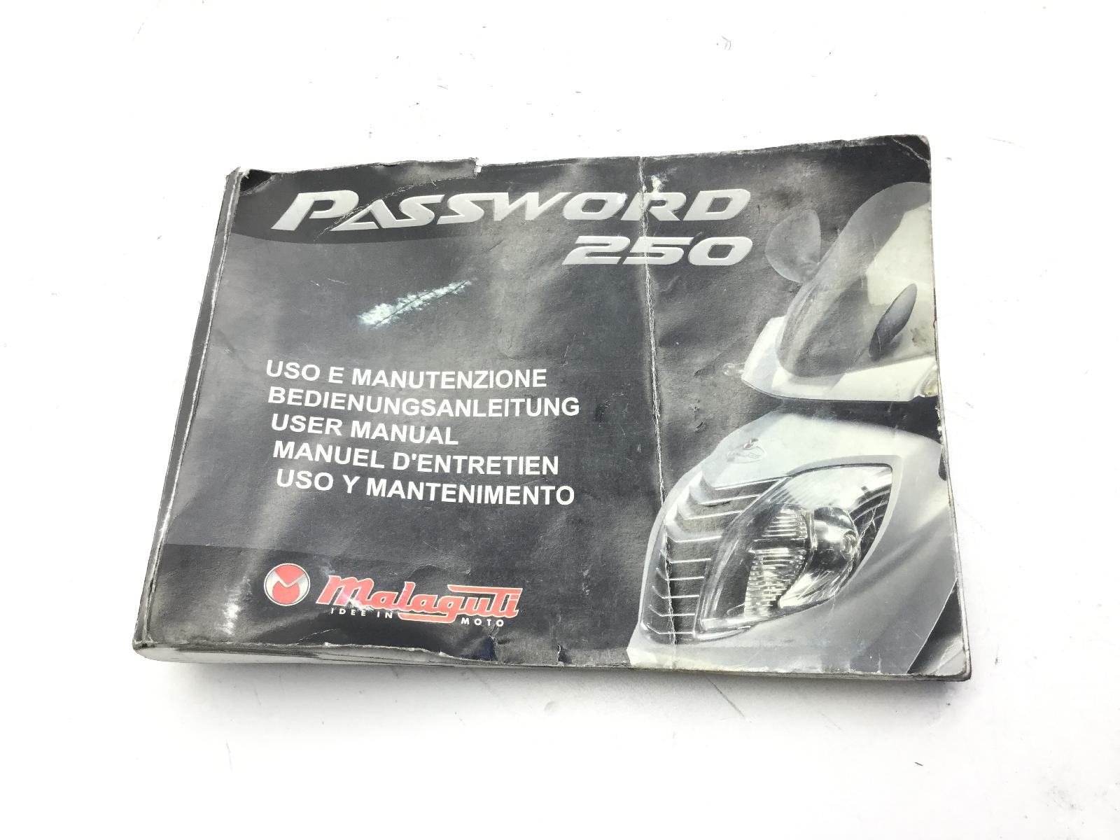 Malaguti password 250 manuale uso e manutenzione 2005 2006 760102