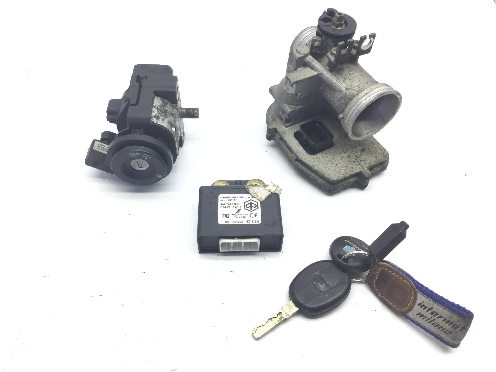 Piaggio mp3 250 blocchetto accensione corpo farfallato centralina motore 2006 2008 m47201