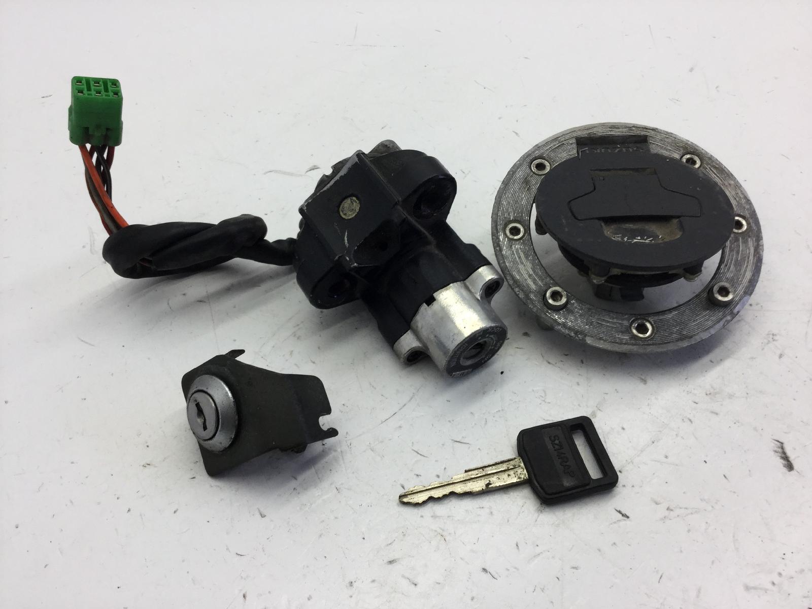 Suzuki sv 650 blocchetto chiave accensione + serratura e tappo benzina 2001 2002 av133