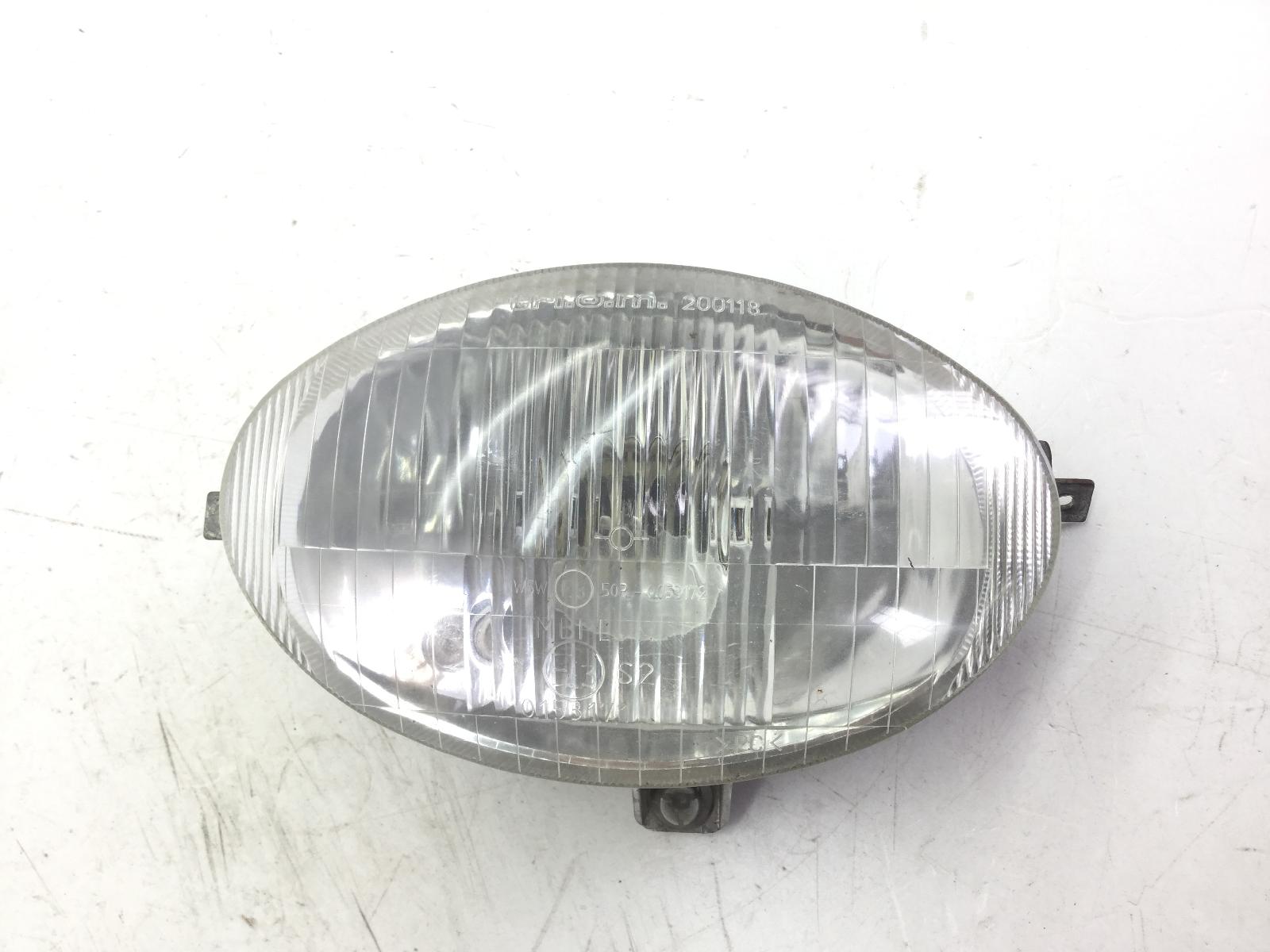 Piaggio vespa et2 50 faro fanale anteriore con macchia su vetro 1997 2001 c1600