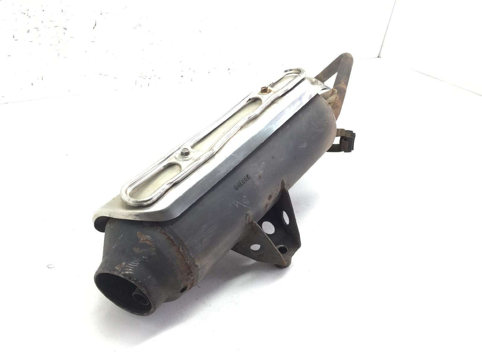 Honda sh i 125 scarico marmitta - ammaccature su piastra protezione calore 2009 2012