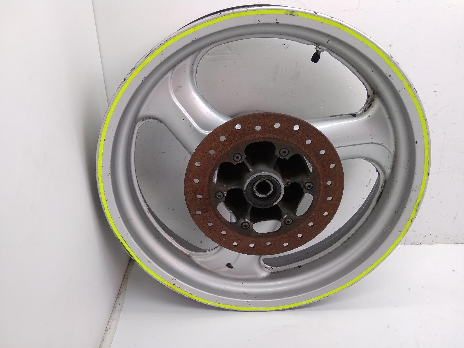 Aprilia rs 125 cerchio ruota posteriore 17 x 4 disco freno con ruggine 2002 2003 sfa