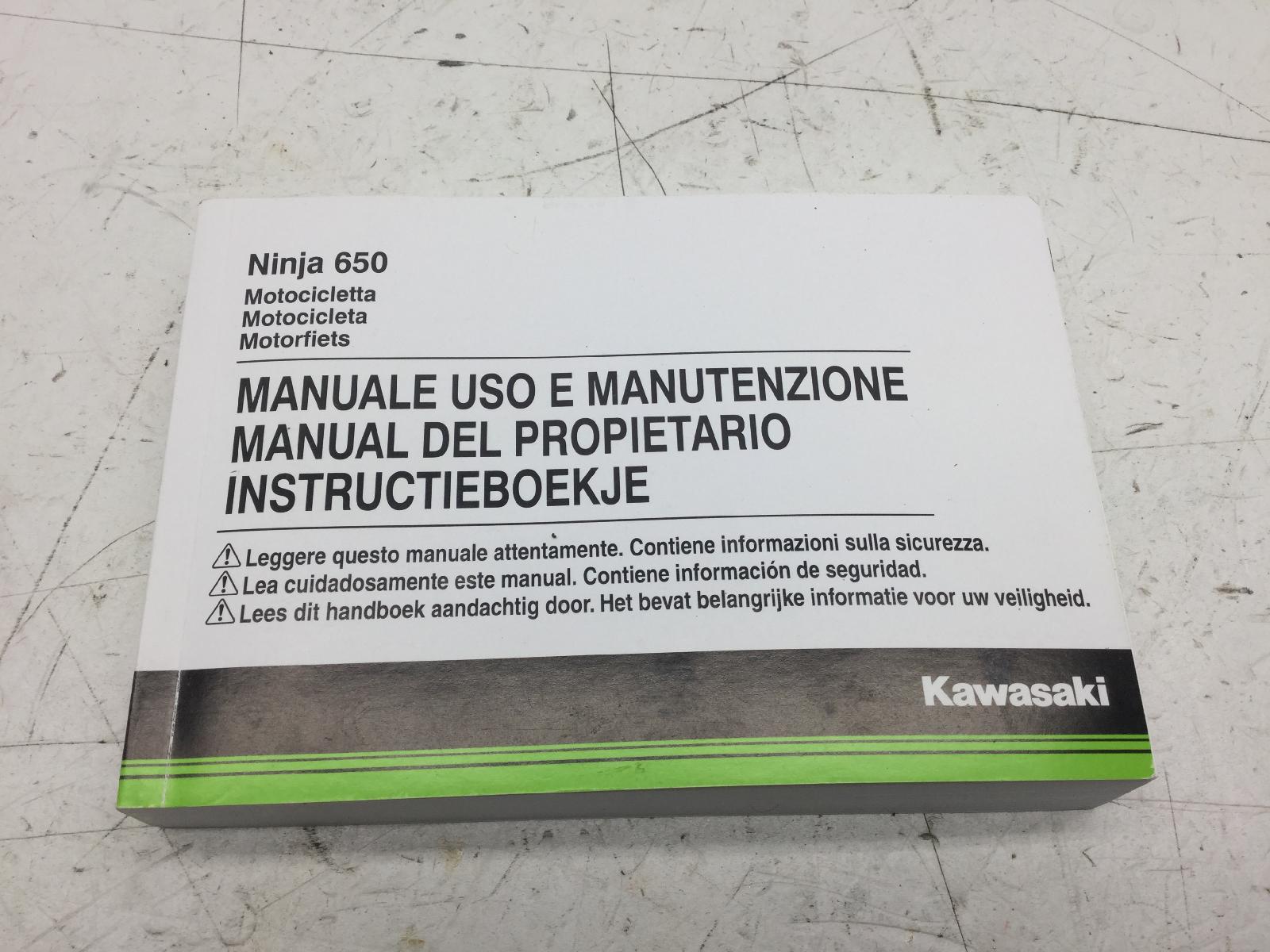 Kawasaki ninja abs dep 650 manuale uso e manutenzione 2017 2018 ex650kkda