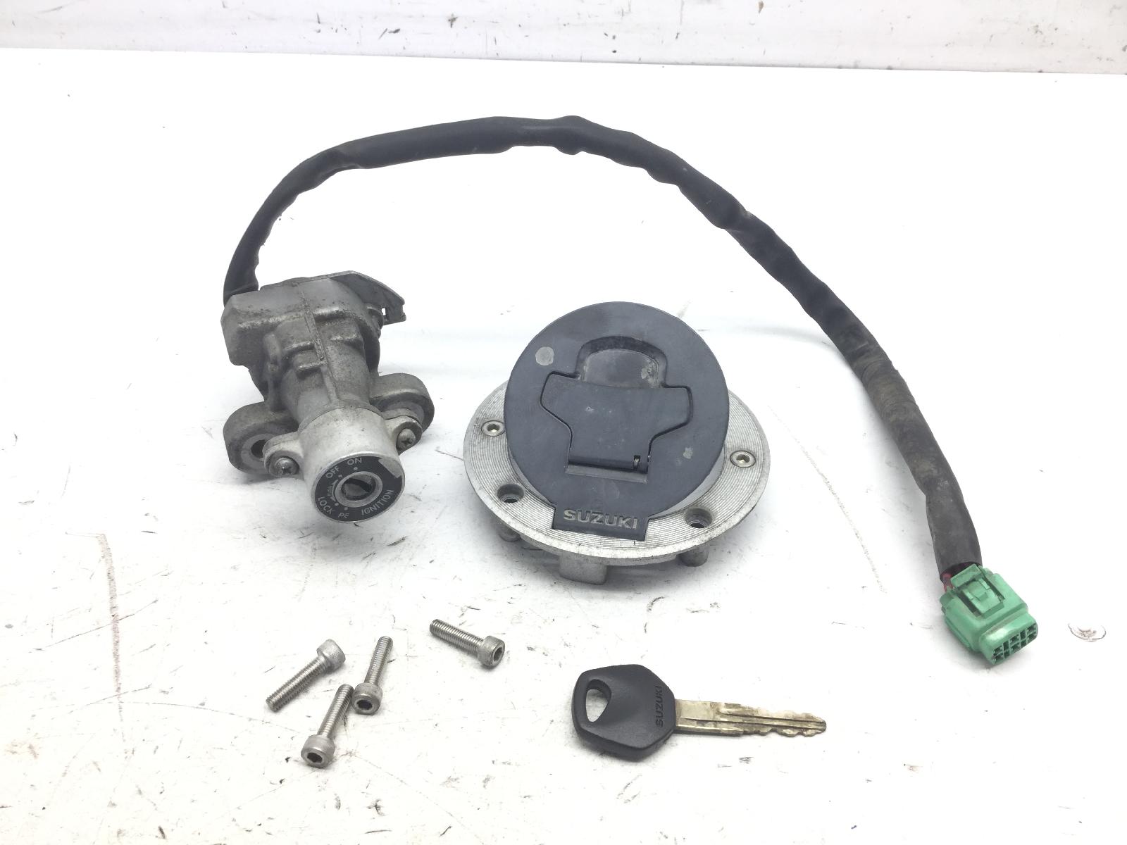 Suzuki dl v-strom k7 650 blocchetto accensione con chiave e tappo serbatoio 2007 2007 b1111