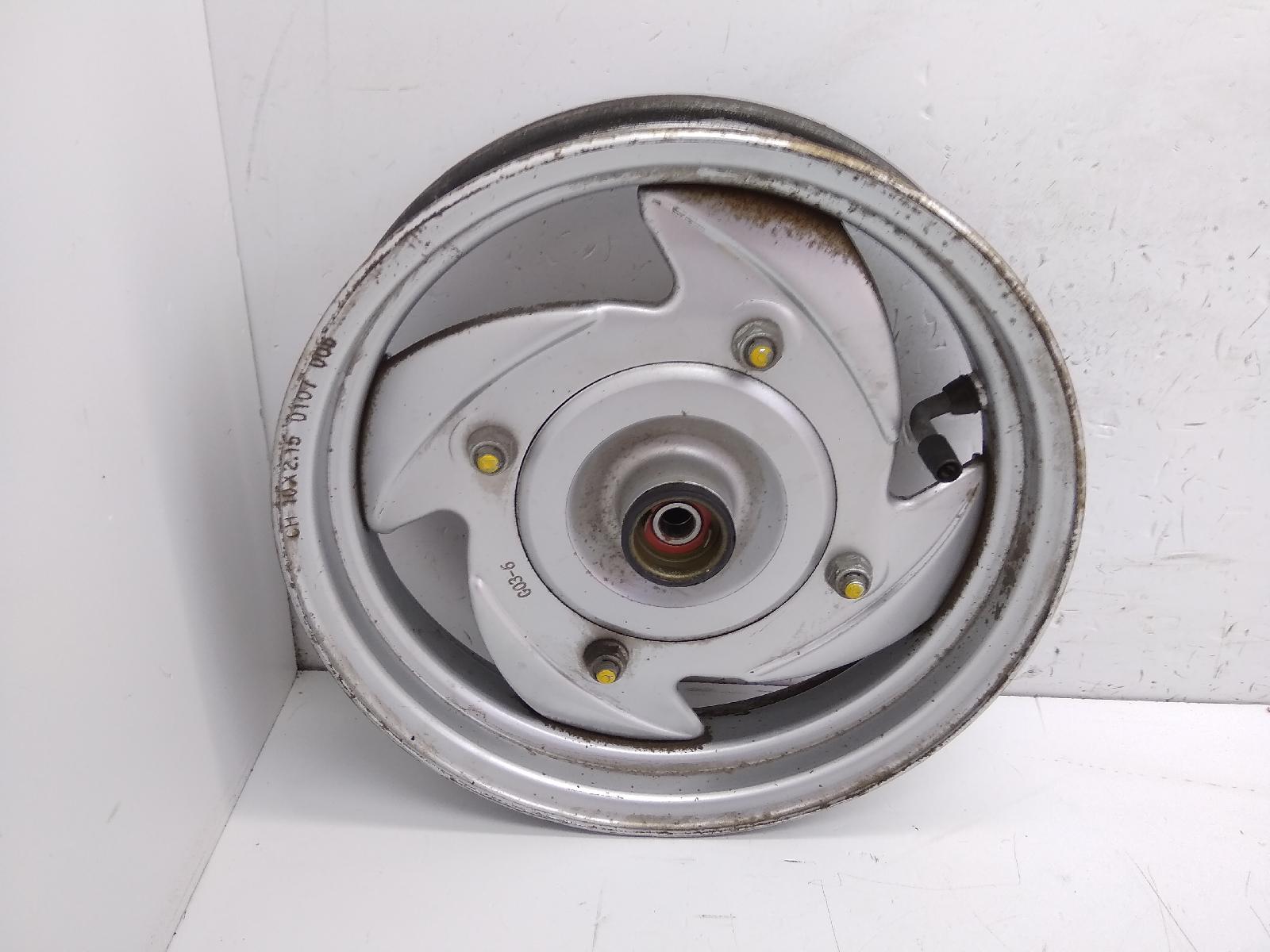 Sym mio 4t 50 cerchio ruota anteriore 10 x 2.15 2006 2007 hu05wx7