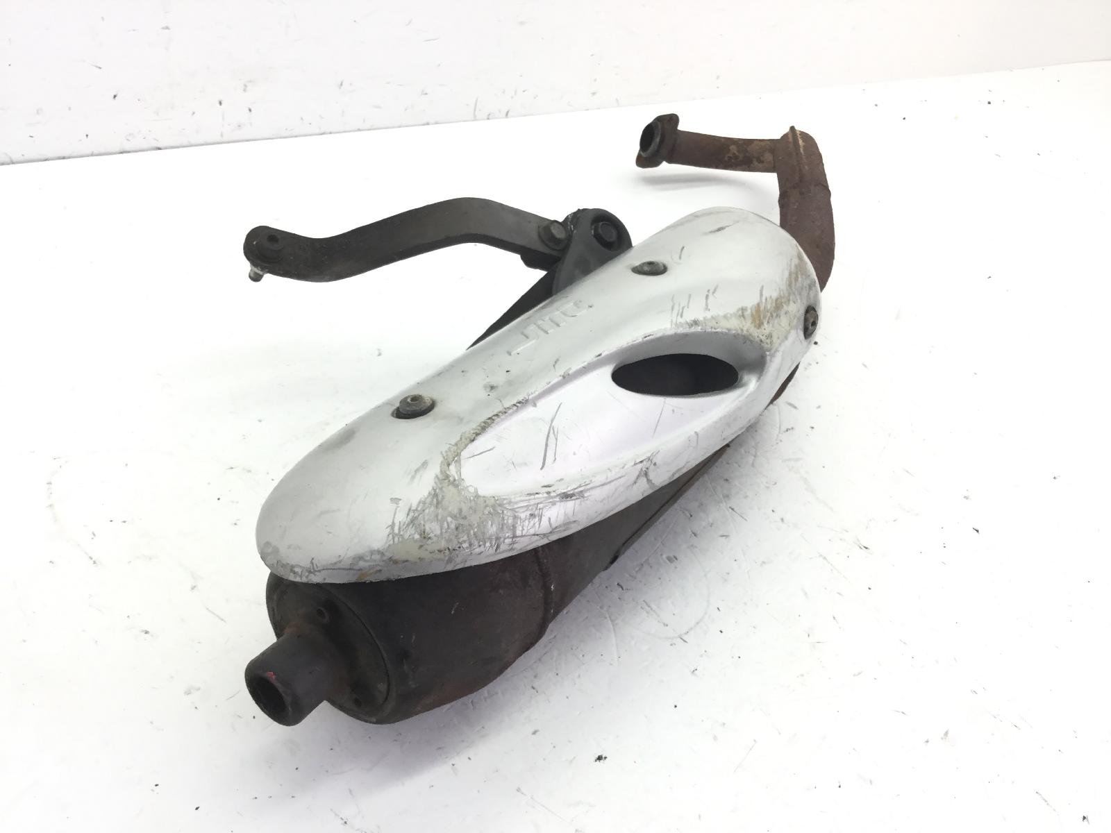 Derbi atlantis bullet 2t 50 scarico marmitta e staffa supporto - sito 2007 2009 vthal1ae27g