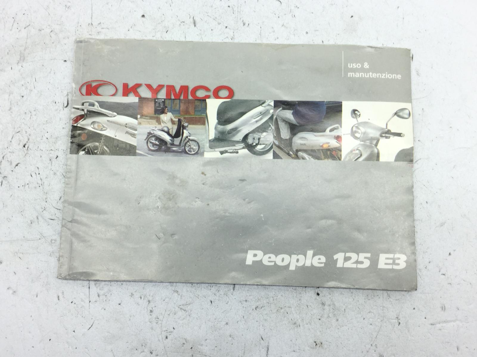 Kymco people euro 3 125 libro uso e manutenzione 2007 2008 b20011