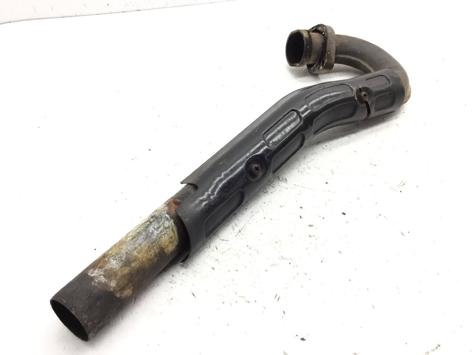 Kawasaki kl r a1 a3 650 collettore scarico marmitta - crepa su protezione 1987 1989 kl650a