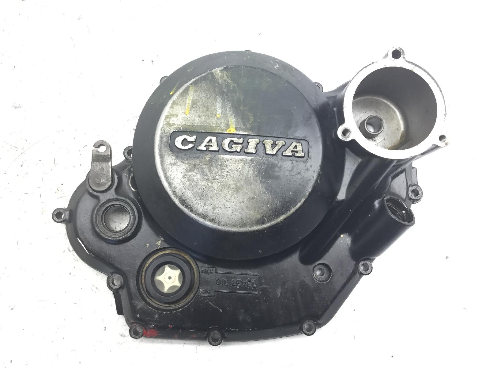 Cagiva t4 e 500 carter coperchio frizione trasmissione con segni di vernice 1987 1990