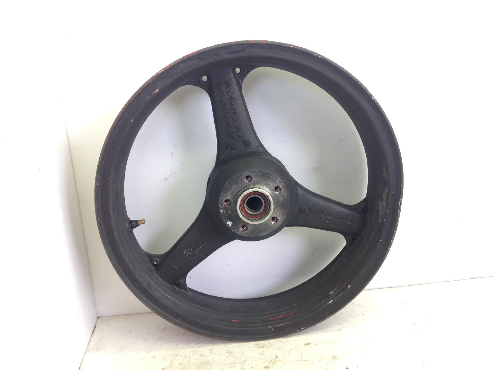 Kawasaki ninja zx-6r a1p 636 cerchio ruota anteriore 17 x 3.50 - storto 2002 2002 zx636aaa