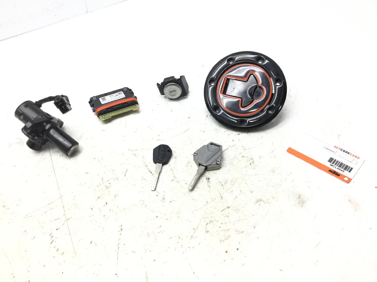 Ktm duke 390 blocchetto accensione serratura centralina tappo e chiavi 2021 2023 vbkjpj405nc