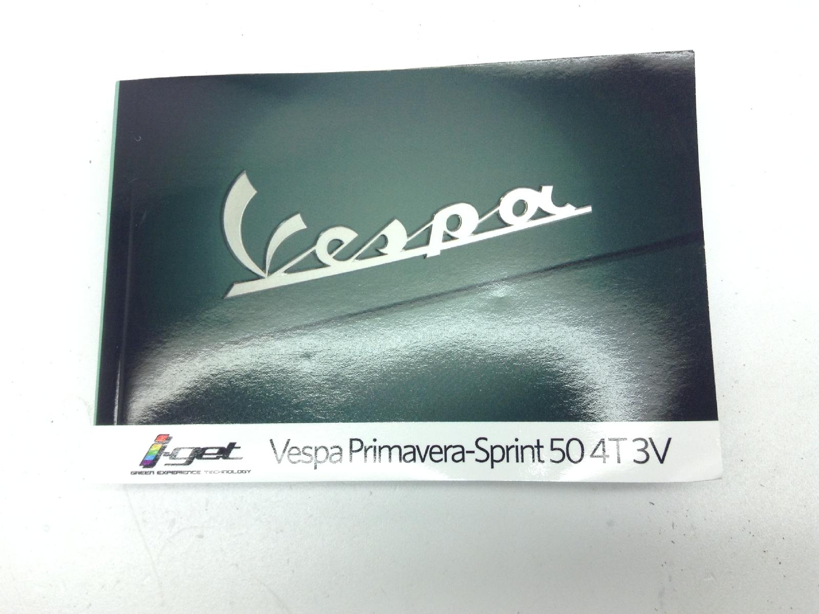Piaggio vespa primavera 25 km/h 50 manuale uso e manutenzione 2020 2021 cd020
