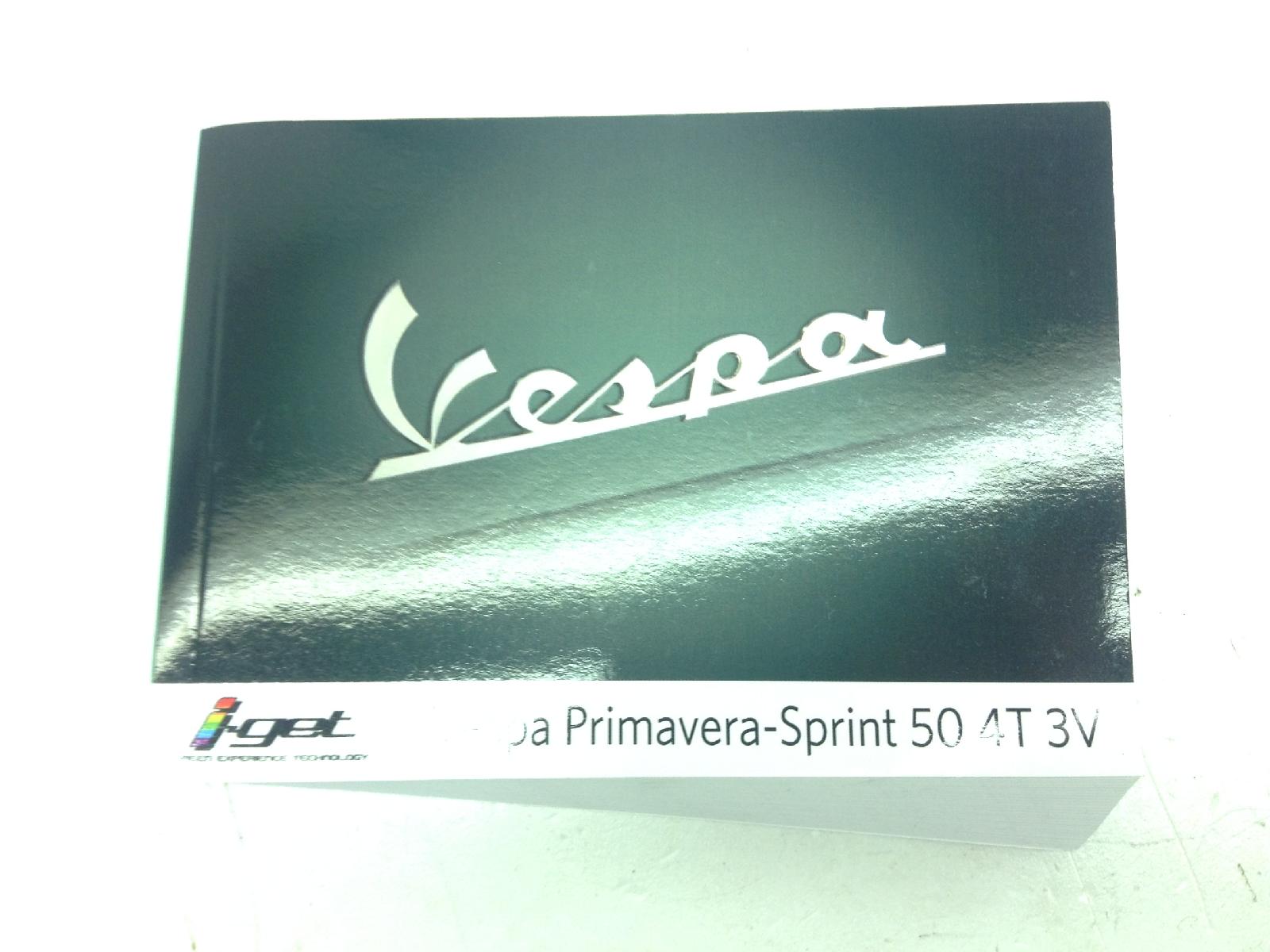 Piaggio vespa iget 4t 4v pic nic 50 manuale uso e manutenzione 2020 2023 ca06b