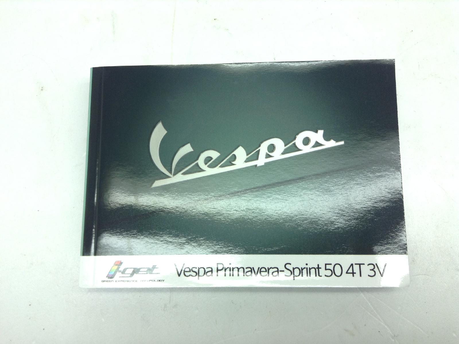 Piaggio vespa primavera e5 50 manuale uso e manutenzione 2020 2023 cd0100