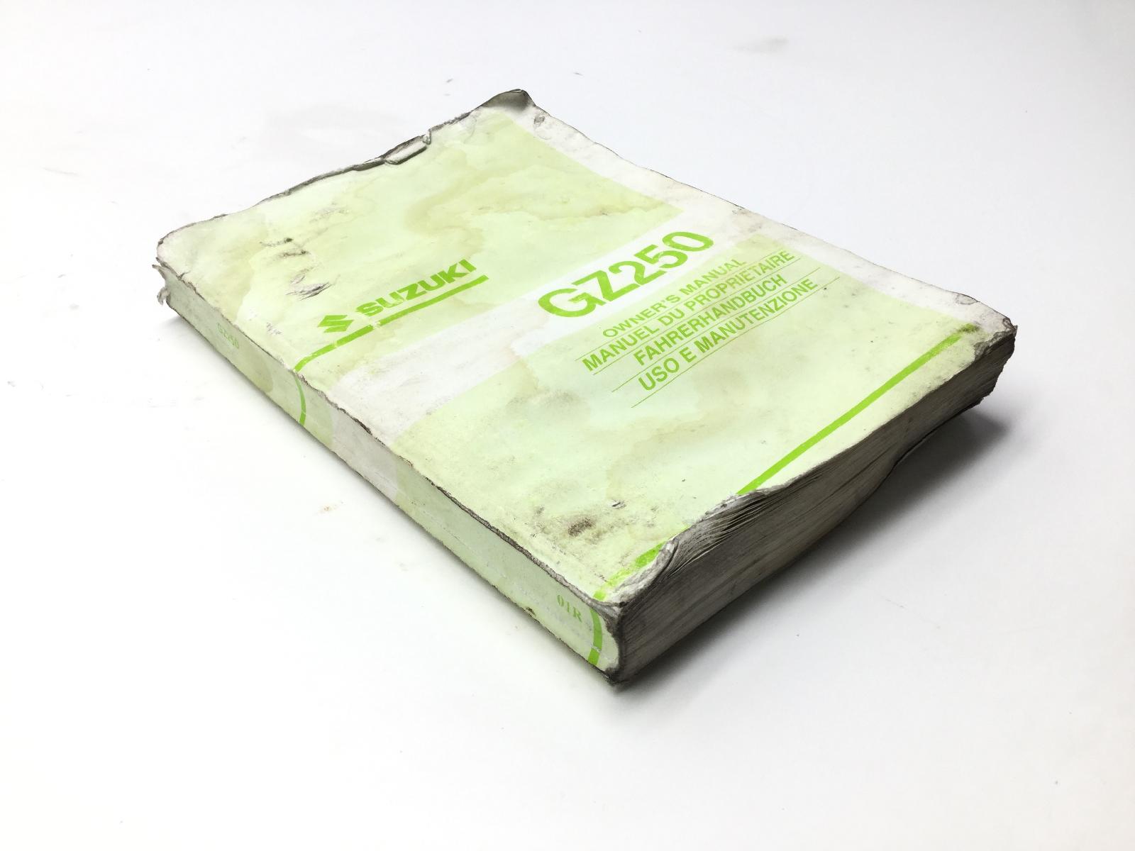 Libretto manuale uso e manutenzione suzuki gz marauder 250 2002 2002 ar141