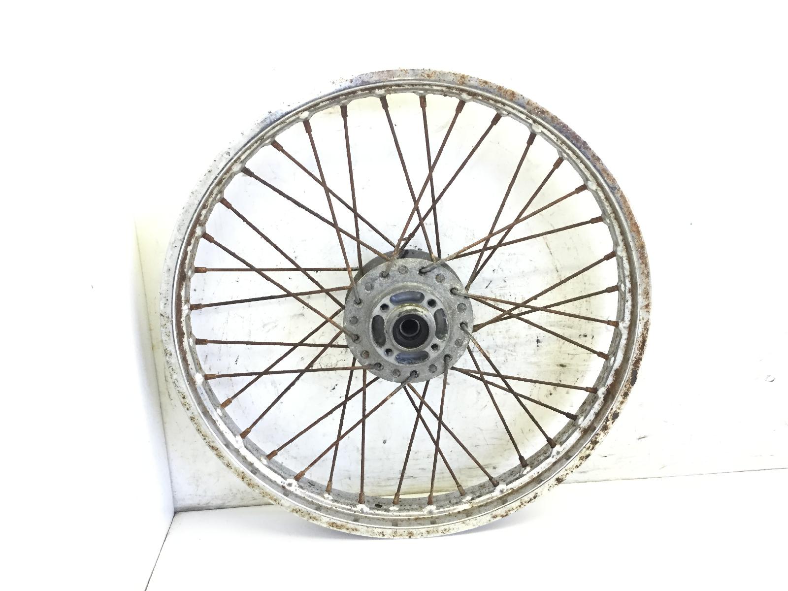 Kawasaki z 200 cerchio ruota anteriore 18 x 1.60 - piccola rottura 1977 1979 kz200a