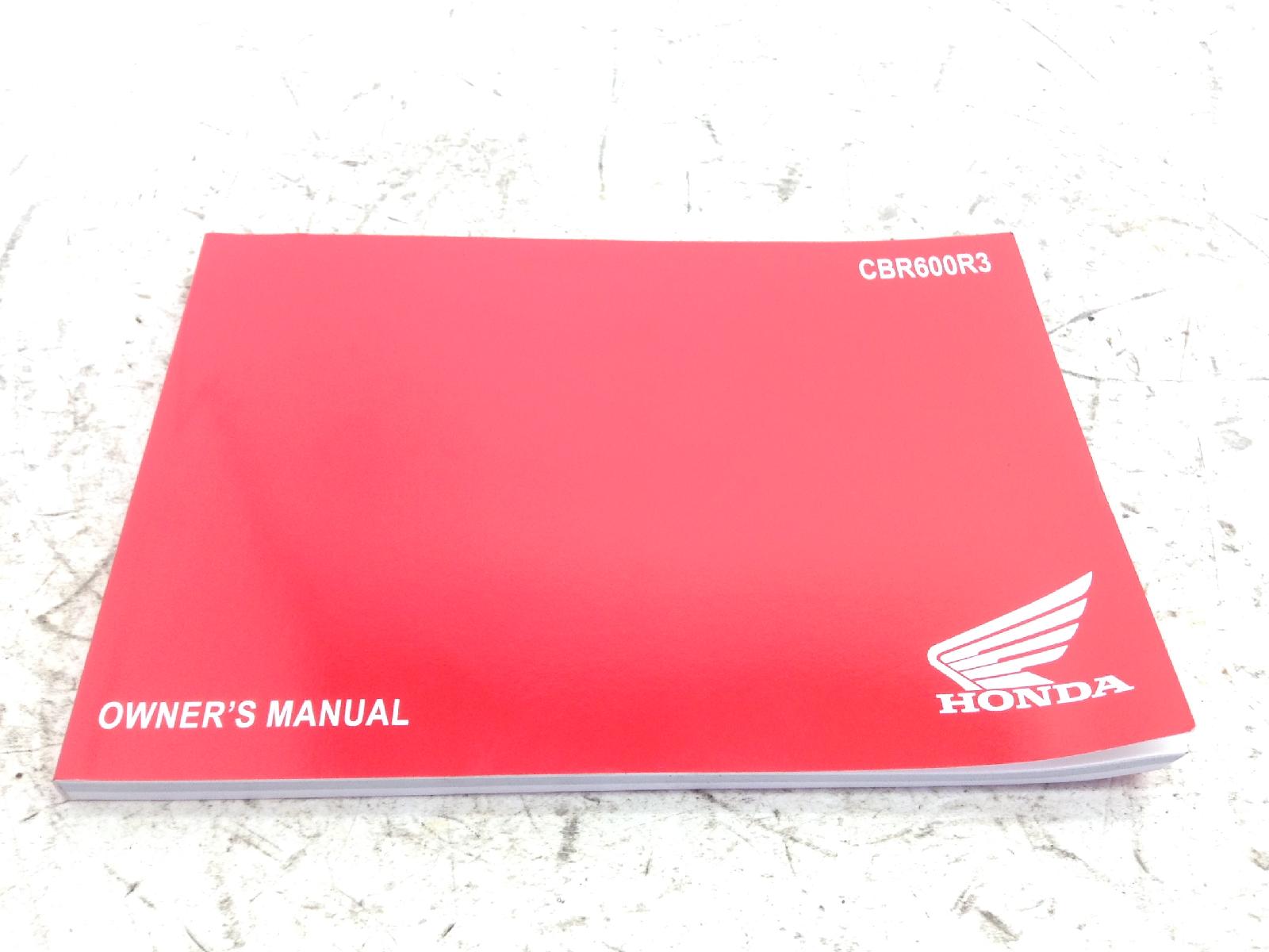 Honda cbr rr abs km0 600 libretto uso e manutenzione - lingua inglese 2024 2026 pc69a4rk