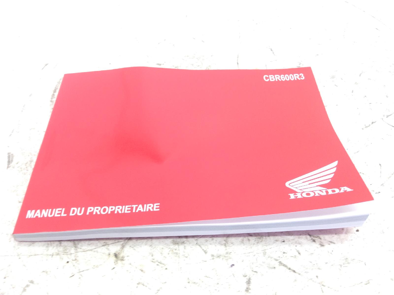 Honda cbr rr abs km0 600 manuale uso e manutenzione - lingua francese 2024 2026 pc69a4rk