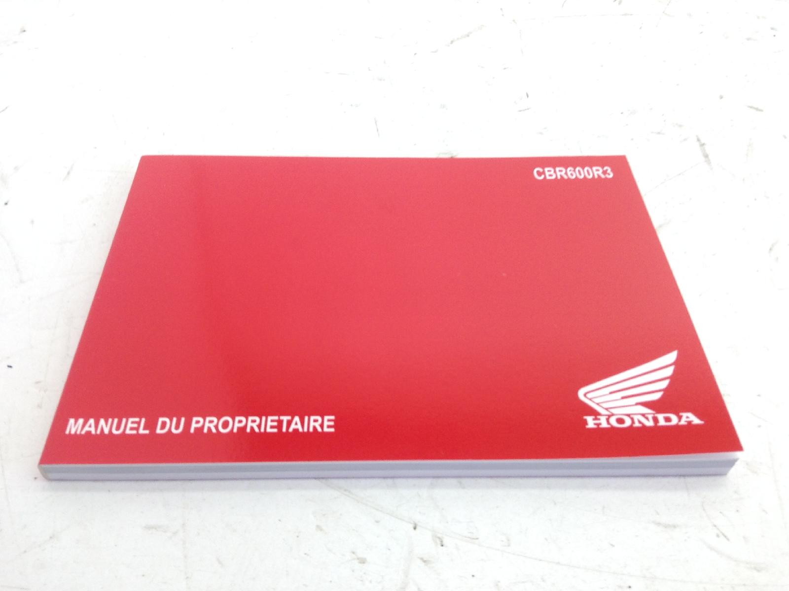 Honda cbr rr abs km0 600 manuale uso e manutenzione - lingua francese 2024 2026 pc69a4rk