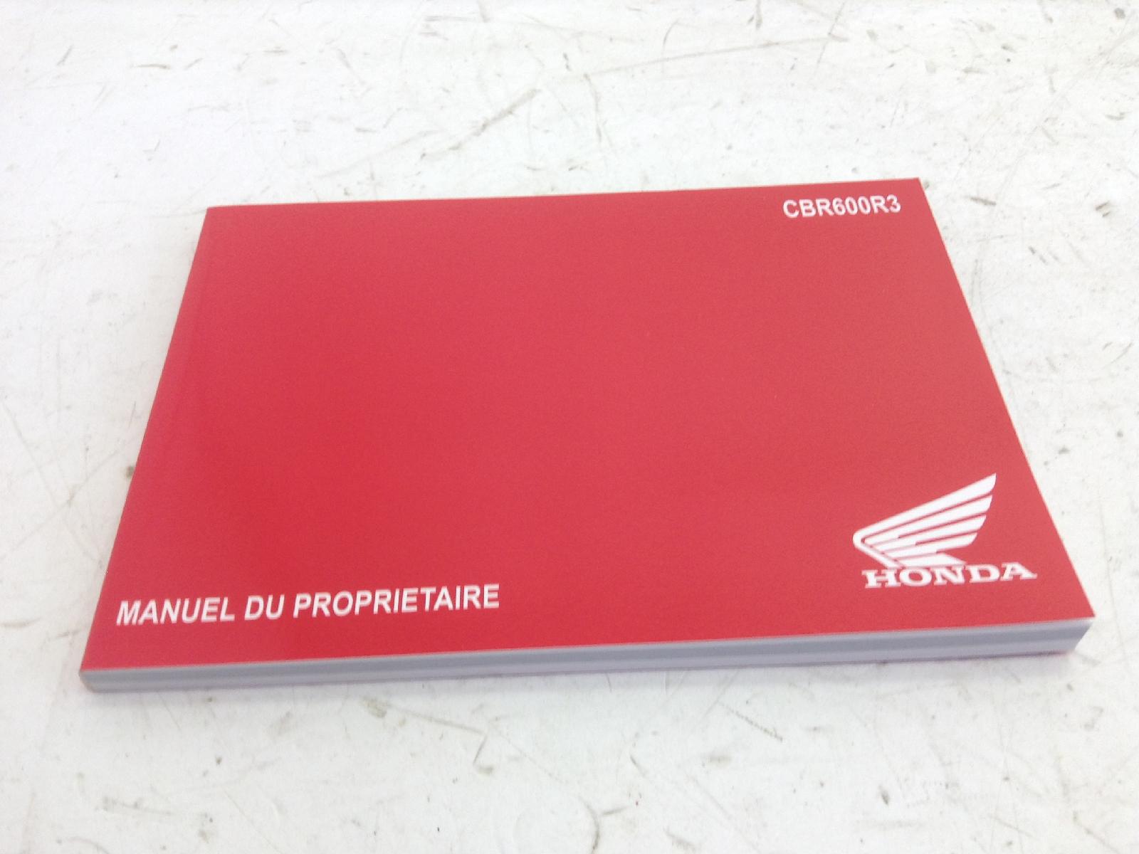 Honda cbr rr abs km0 600 manuale uso e manutenzione - lingua francese 2024 2026 pc69a4rk