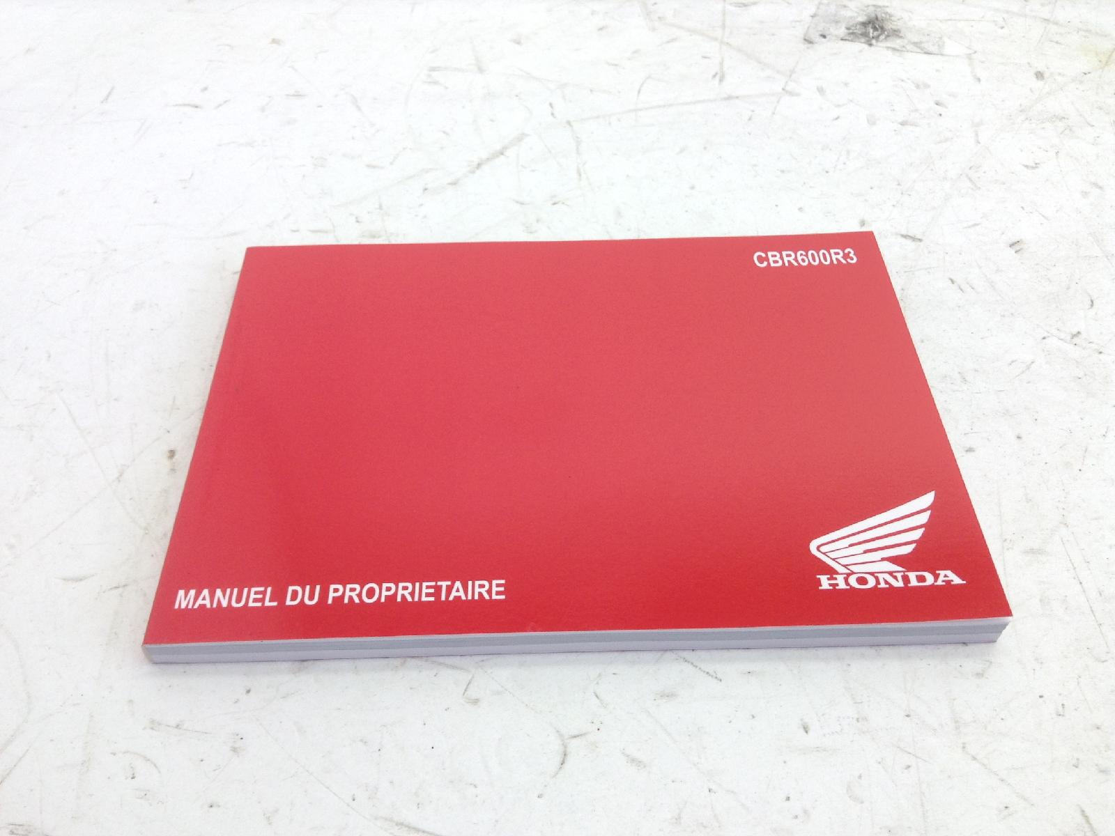 Honda cbr rr abs km0 600 manuale uso e manutenzione - lingua francese 2024 2026 pc69a4rk