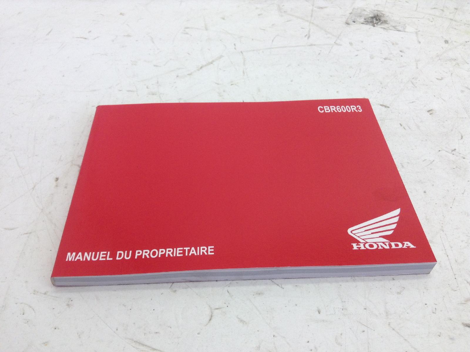 Honda cbr rr abs km0 600 manuale uso e manutenzione - lingua francese 2024 2026 pc69a4rk