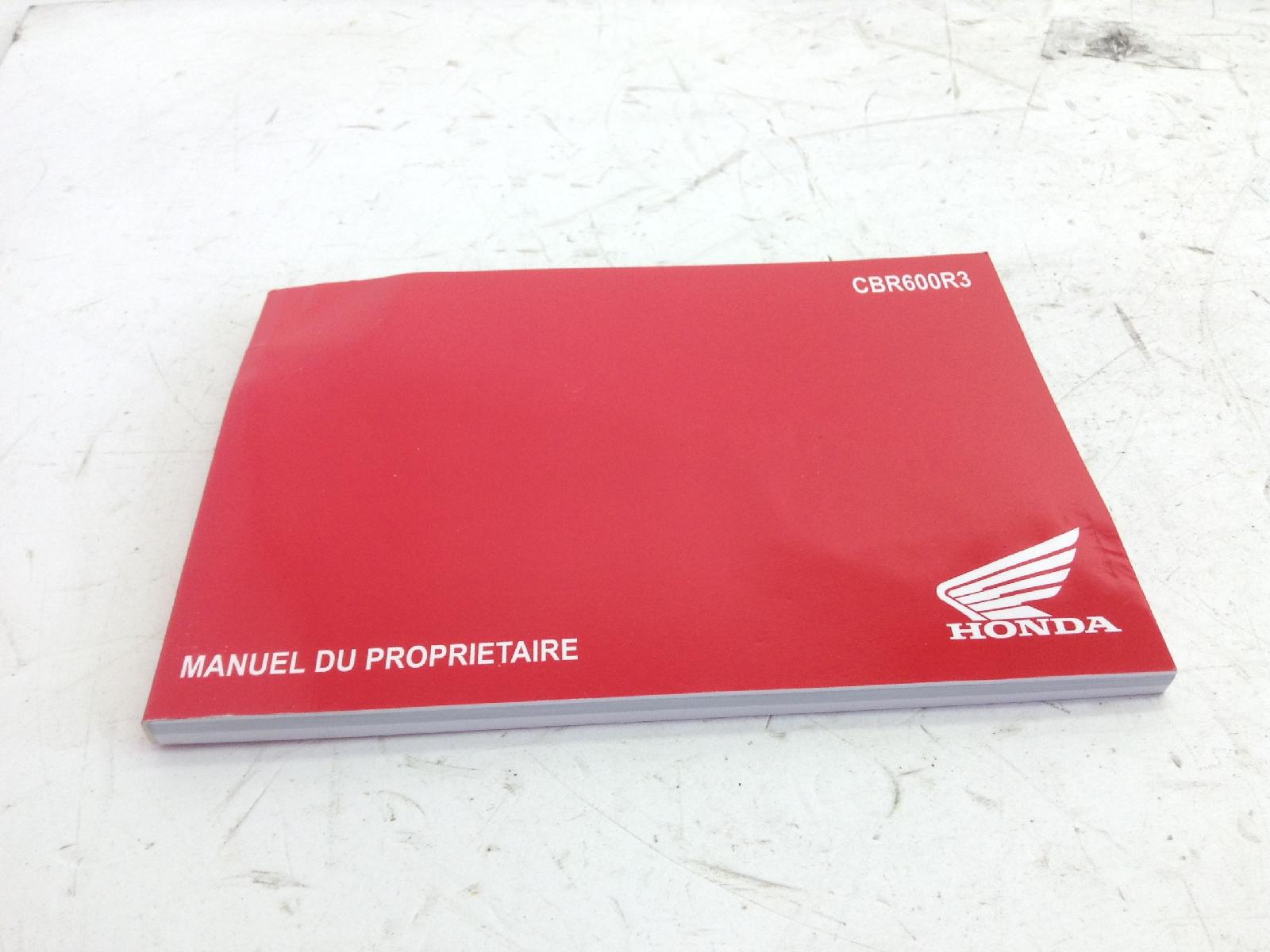 Honda cbr rr abs km0 600 manuale uso e manutenzione - lingua francese 2024 2026 pc69a4rk