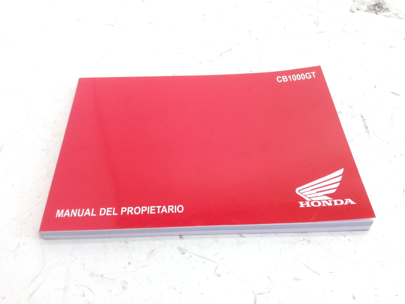 Honda cb gt abs km0 1000 manuale uso e manutenzione - lingua spagnola 2026 2026 jh2sc93a