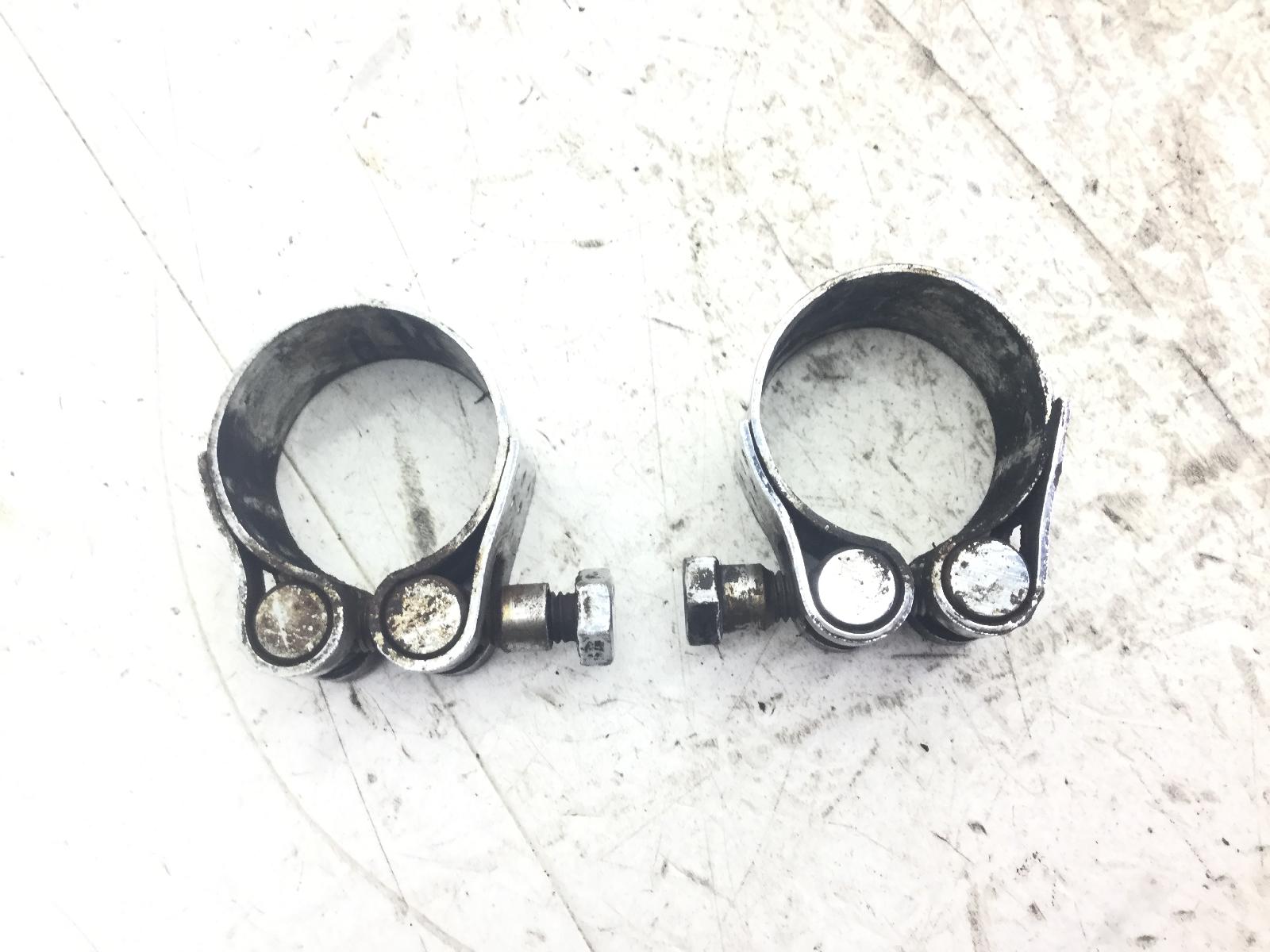 Moto guzzi nevada 350 coppia fasce stringitubo terminale scarico marmitta 1993 1997 lg