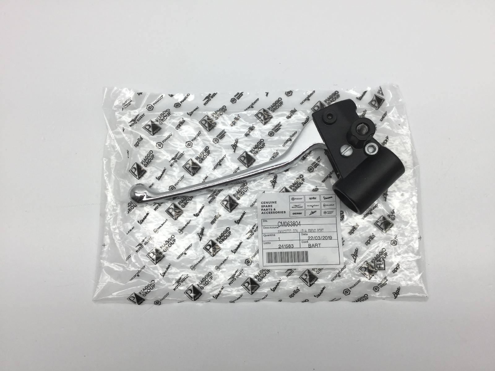 Piaggio vespa s 4t-4v & college 50 comando sinistro manicotto con leva freno posteriore 2008 2012 m38600
