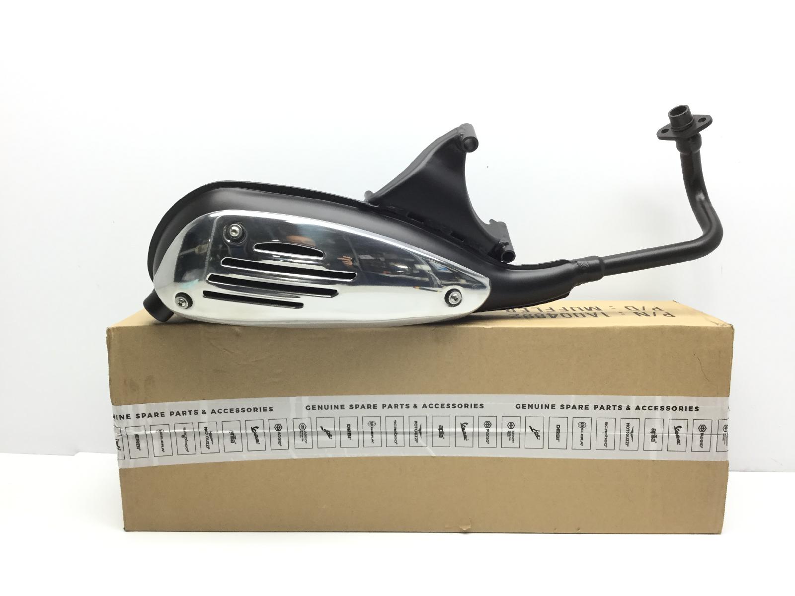 Piaggio liberty 4t 50 marmitta scarico 4t completo di protezione calore 2009 2017 c42402/c42404
