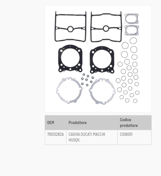 Ducati monster s4r 996 kit guarnizioni serie smeriglio 2007 2018