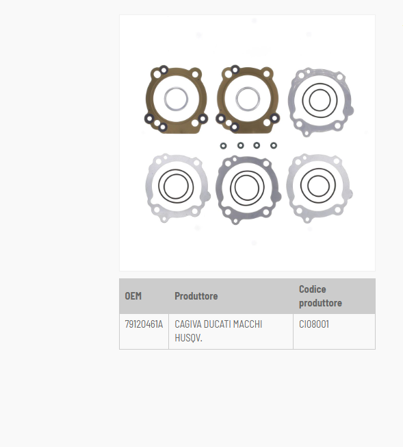 Ducati hypermotard 796 kit guarnizioni serie smeriglio 2010 2012