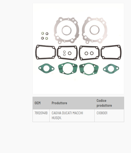 Ducati monster 400 kit guarnizioni serie smeriglio 2000 2001