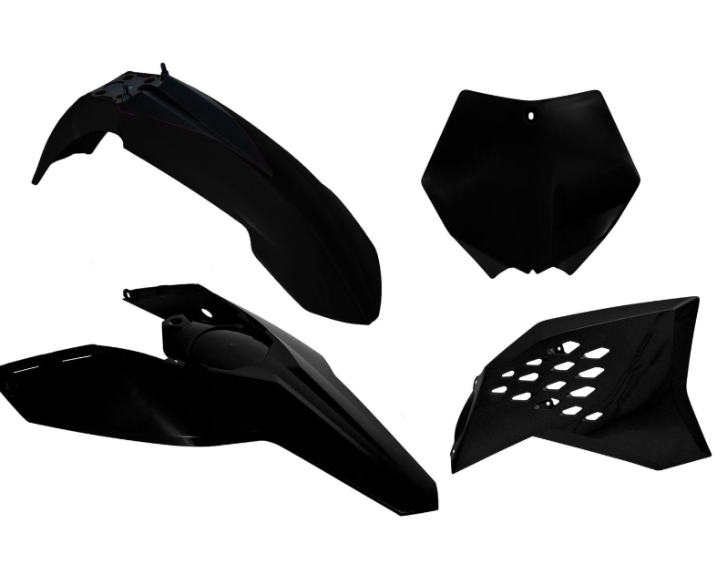 Ktm sx 250 kit plastiche 4 pezzi nero 2007 2010