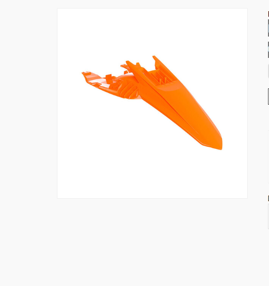 Ktm sx 65 parafango posteriore arancione k 2024 2026