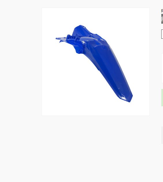 Yamaha wr f 250 parafango posteriore blu 2015 2018