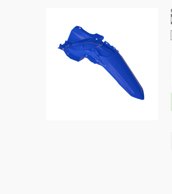 Yamaha yz f 450 parafango posteriore blu 2026 2026