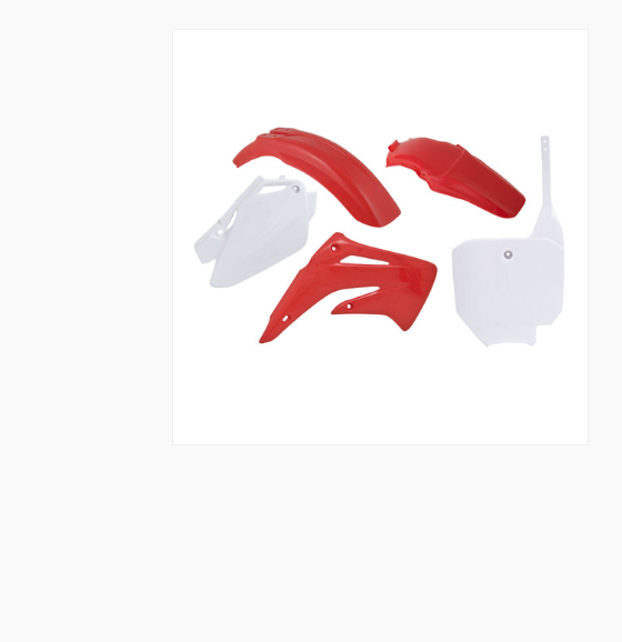 Honda cr r 85 kit plastiche 4 pezzi rosso bianco 2003 2007